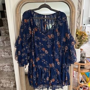 Free People Flowy Mini Dress